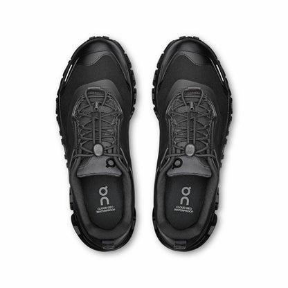On United States Quality | Women's Cloud 6 Geo Waterproof - Black/Black