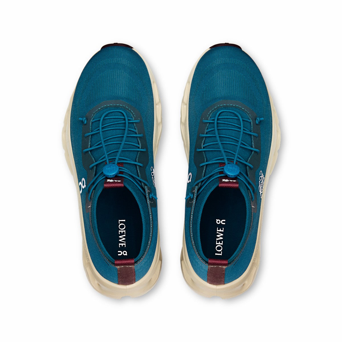 On United States Exclusive | Women's Cloudtilt Hi LOEWE - Teal/Oatmeal/Burgundy