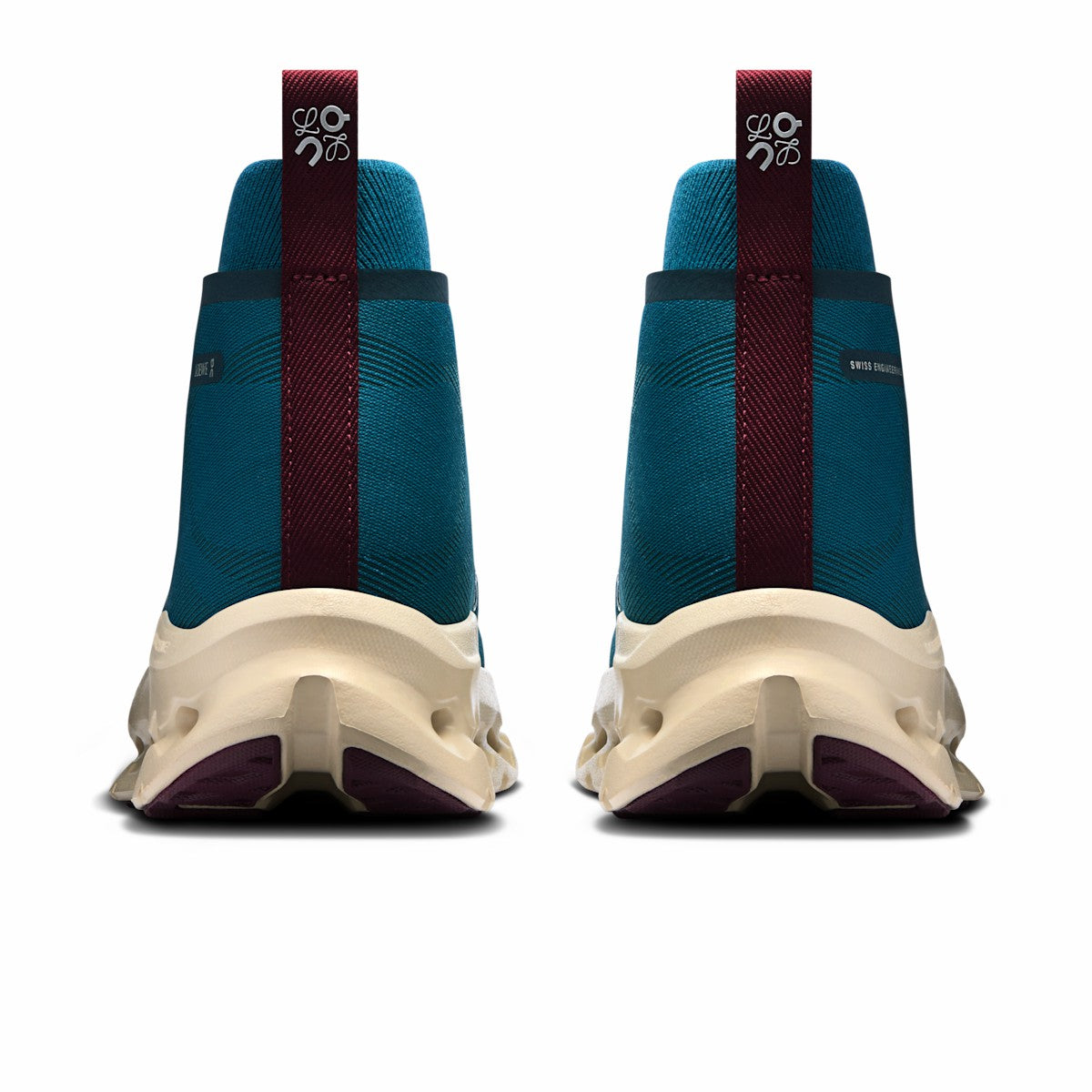 On United States Exclusive | Women's Cloudtilt Hi LOEWE - Teal/Oatmeal/Burgundy