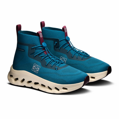 On United States Exclusive | Women's Cloudtilt Hi LOEWE - Teal/Oatmeal/Burgundy