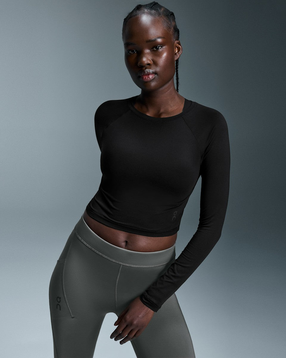 On United States Exclusive | Women's Studio Long-T Crop - Black