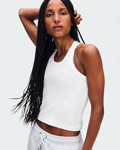 On United States Signature | Women's All-Day Ribbed Tank - White