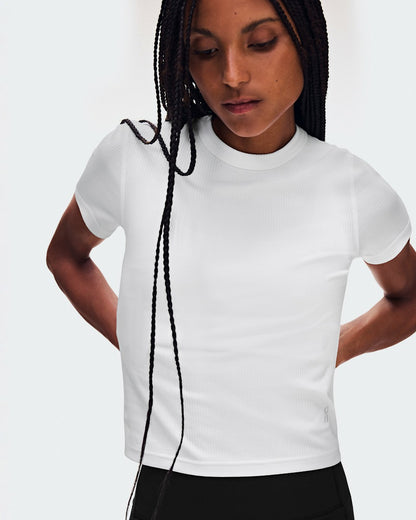 On United States New | Women's All-Day Ribbed T-Shirt - White