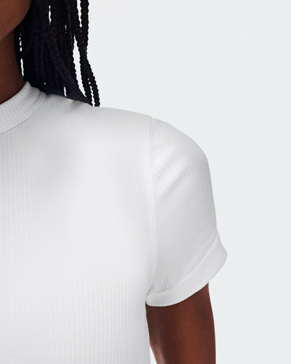 On United States New | Women's All-Day Ribbed T-Shirt - White