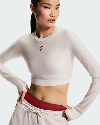 On United States New | Women's Train Long Sleeve Crop Year of the Horse - Pearl