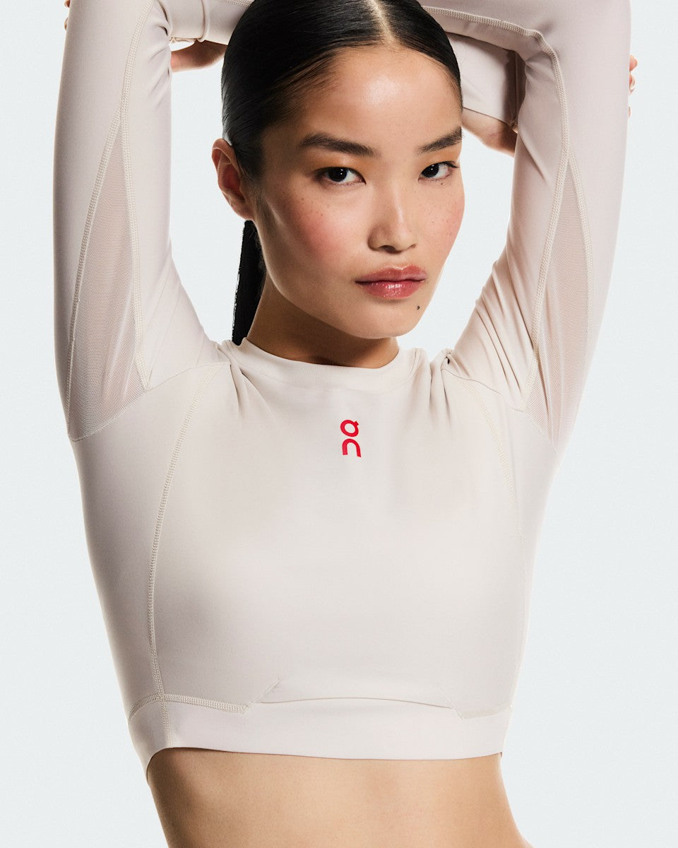 On United States New | Women's Train Long Sleeve Crop Year of the Horse - Pearl