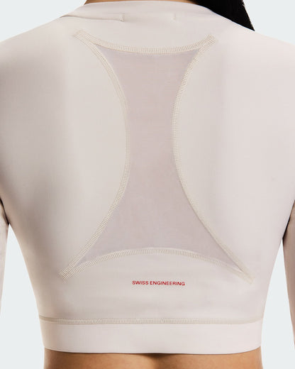 On United States New | Women's Train Long Sleeve Crop Year of the Horse - Pearl