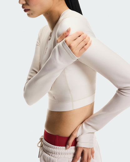 On United States New | Women's Train Long Sleeve Crop Year of the Horse - Pearl