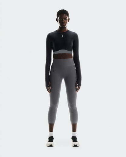 On United States Discount | Women's Train Long Sleeve Crop - Black