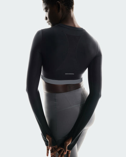 On United States Discount | Women's Train Long Sleeve Crop - Black