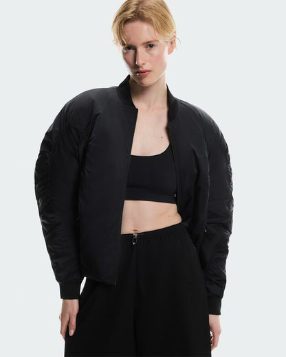 On United States Sale | Women's Bomber Jacket - Black