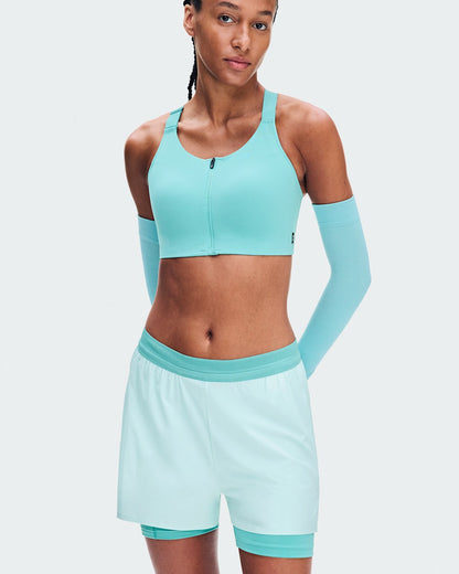 On United States Sale | Women's Endurance Bra Zip - Aquamarine