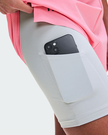 On United States Signature | Women's 3" Performance 2/1 Shorts - Magnolia/Glacier