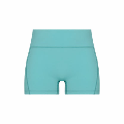 On United States Quality | Women's 3" Performance Tights - Aquamarine