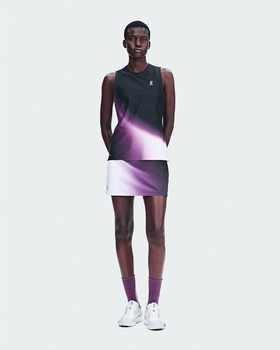 On United States Great Value | Women's Court Skirt Split Swing - White/Cassis