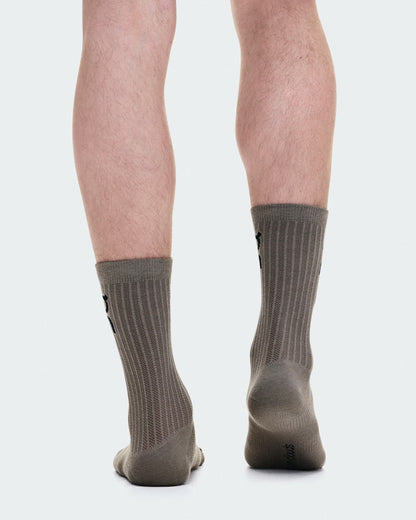 On United States Deals | Logo Sock High 3P - Hare/Brume