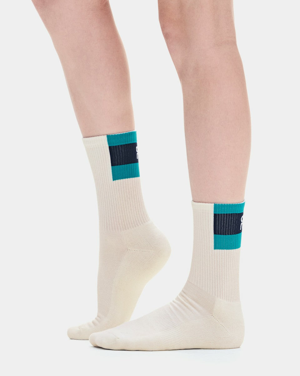On United States Discount | Courtside Sock High 2P - Ivory/Midnight