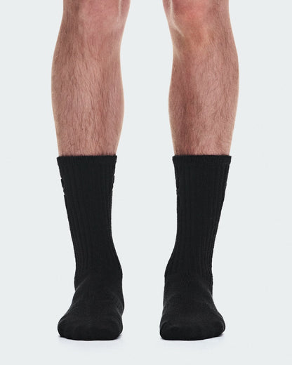 On United States Great Value | Terry Sock High - Black