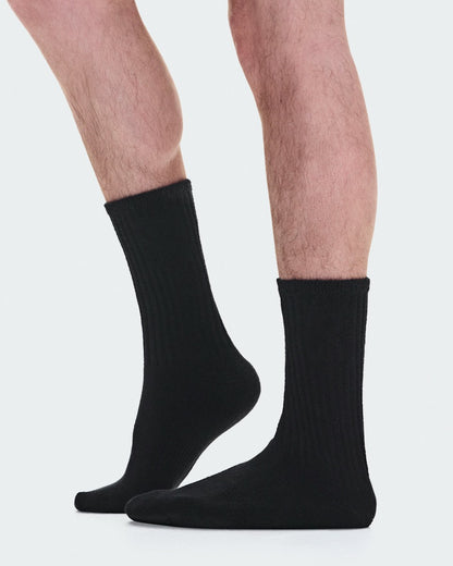 On United States Great Value | Terry Sock High - Black
