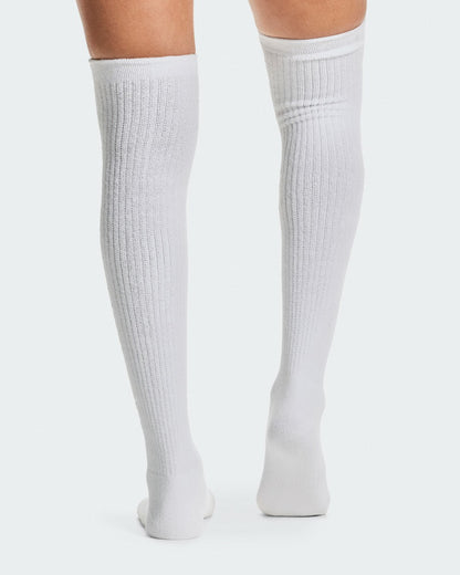 On United States Special Offer | Terry Sock Knee High - White