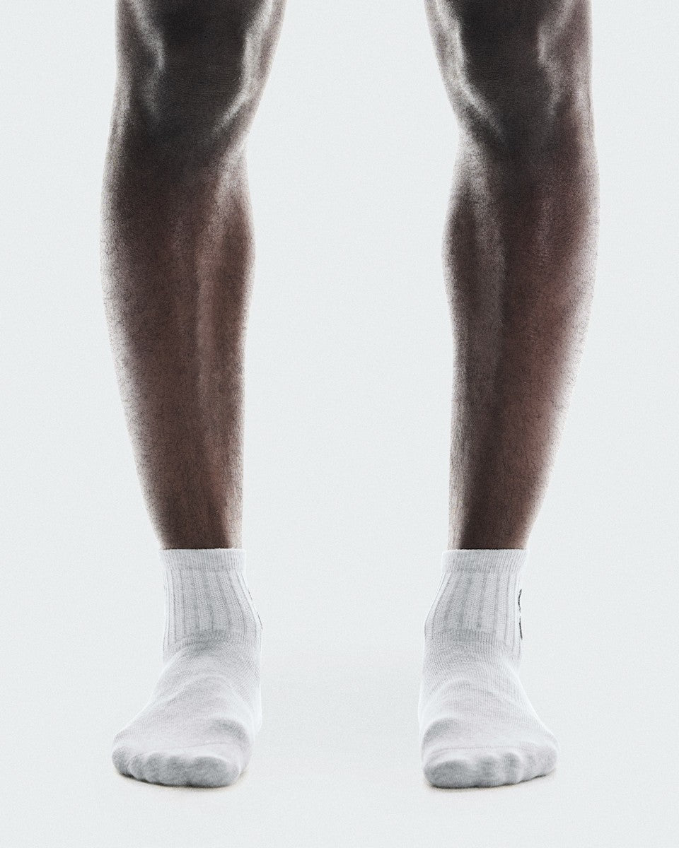 On United States Great Value | Logo Sock Mid 3P - Heather Gray