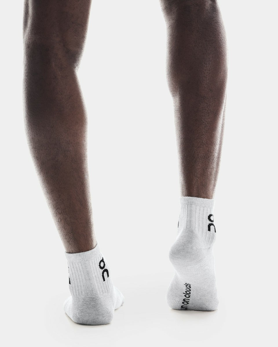 On United States Great Value | Logo Sock Mid 3P - Heather Gray