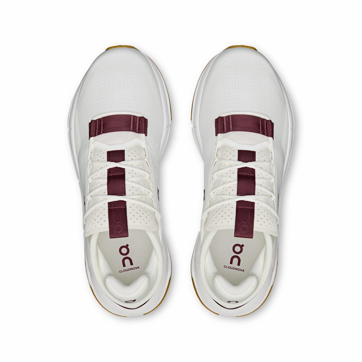 On United States New | Men's Cloudnova 2 - Ivory/Maroon