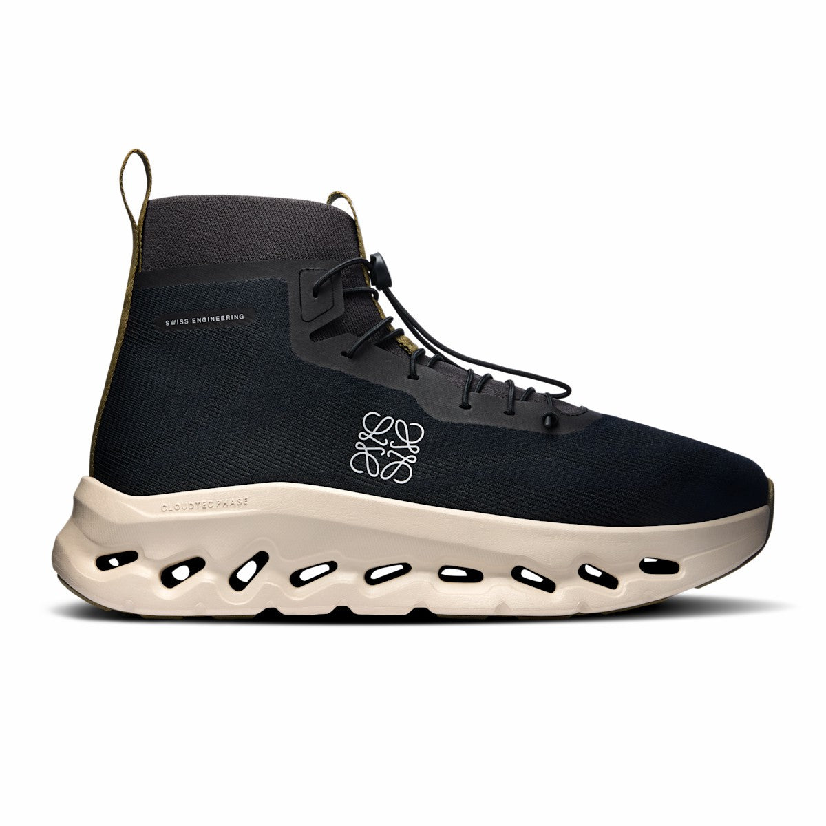 On United States Everyday | Men's Cloudtilt Hi LOEWE - Black/Oatmeal/Olive