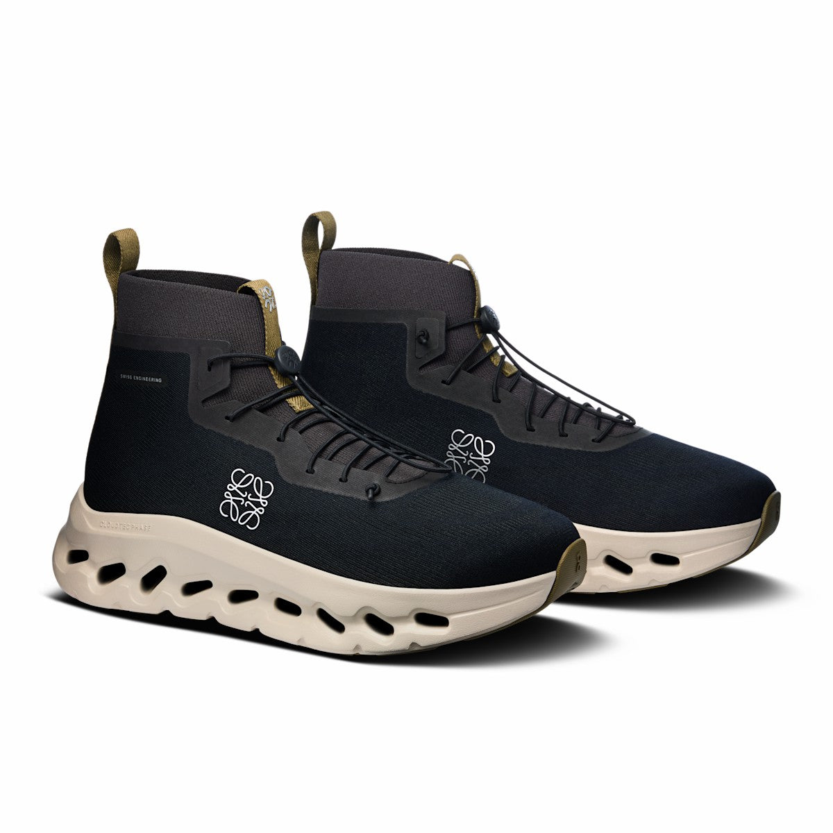 On United States Everyday | Men's Cloudtilt Hi LOEWE - Black/Oatmeal/Olive