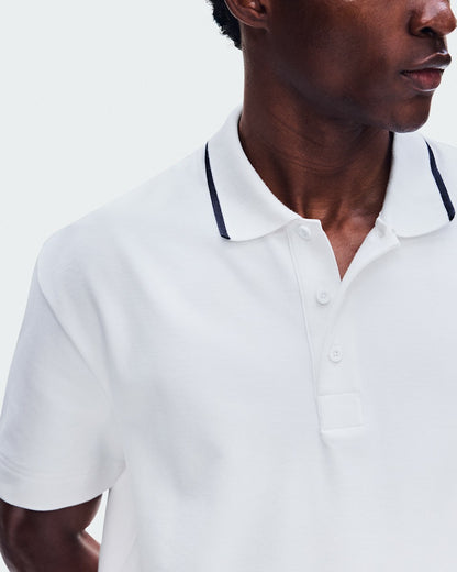 On United States Trusted | Men's Courtside Polo - All White