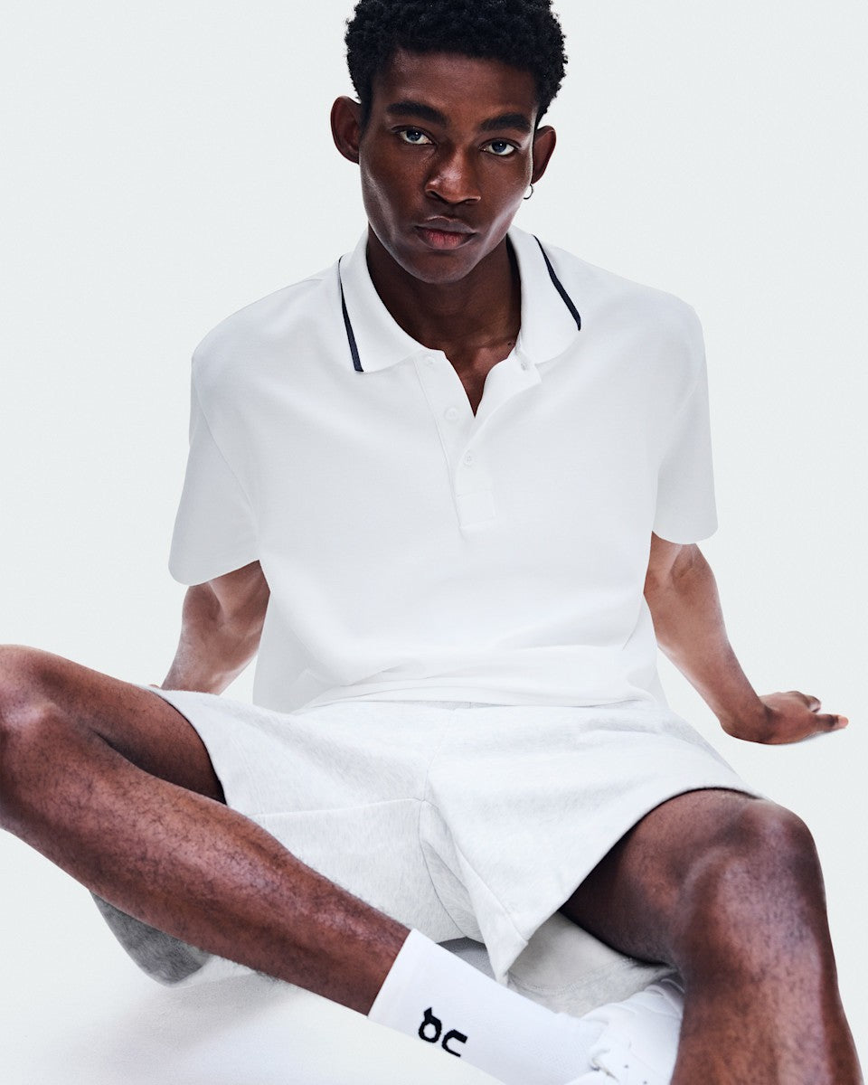 On United States Trusted | Men's Courtside Polo - All White