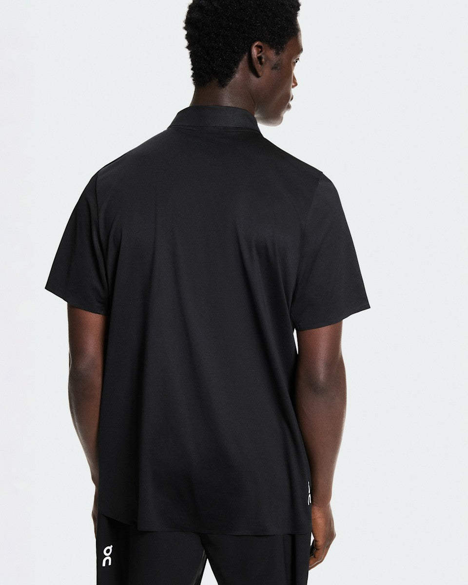 On United States Trusted | Men's Court Polo - Black