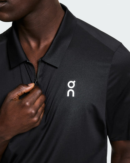 On United States Trusted | Men's Court Polo - Black