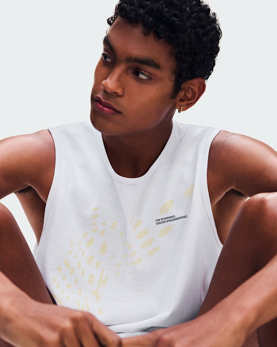 On United States Popular | Men's On Run Tank - White