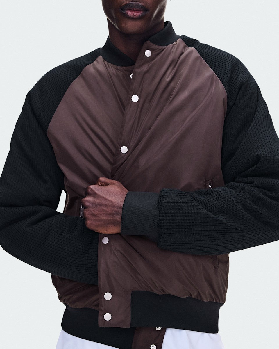 On United States Discount | Men's Courtside Bomber - Mulberry/Black