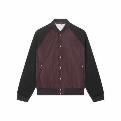 On United States Discount | Men's Courtside Bomber - Mulberry/Black
