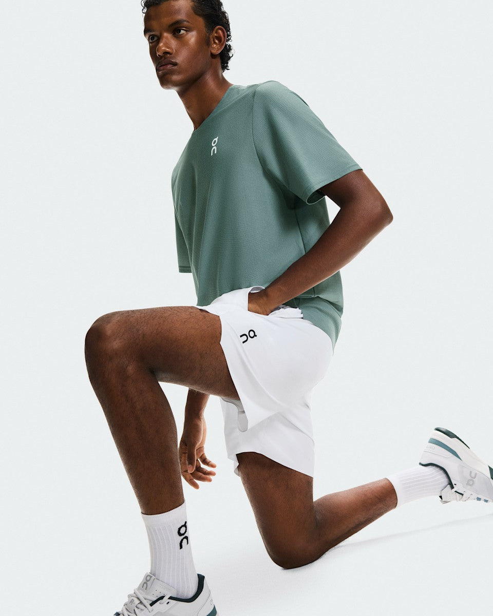 On United States Quality | Men's 5" Court Shorts - White