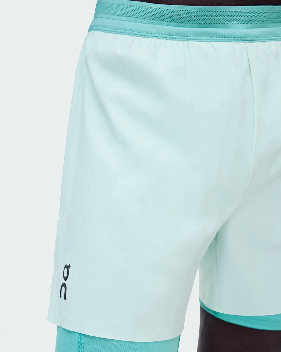 On United States Deals | Men's 5" Performance 2/1 Shorts - Flurry/Aquamarine