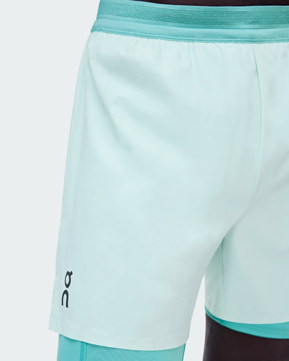 On United States Deals | Men's 5" Performance 2/1 Shorts - Flurry/Aquamarine