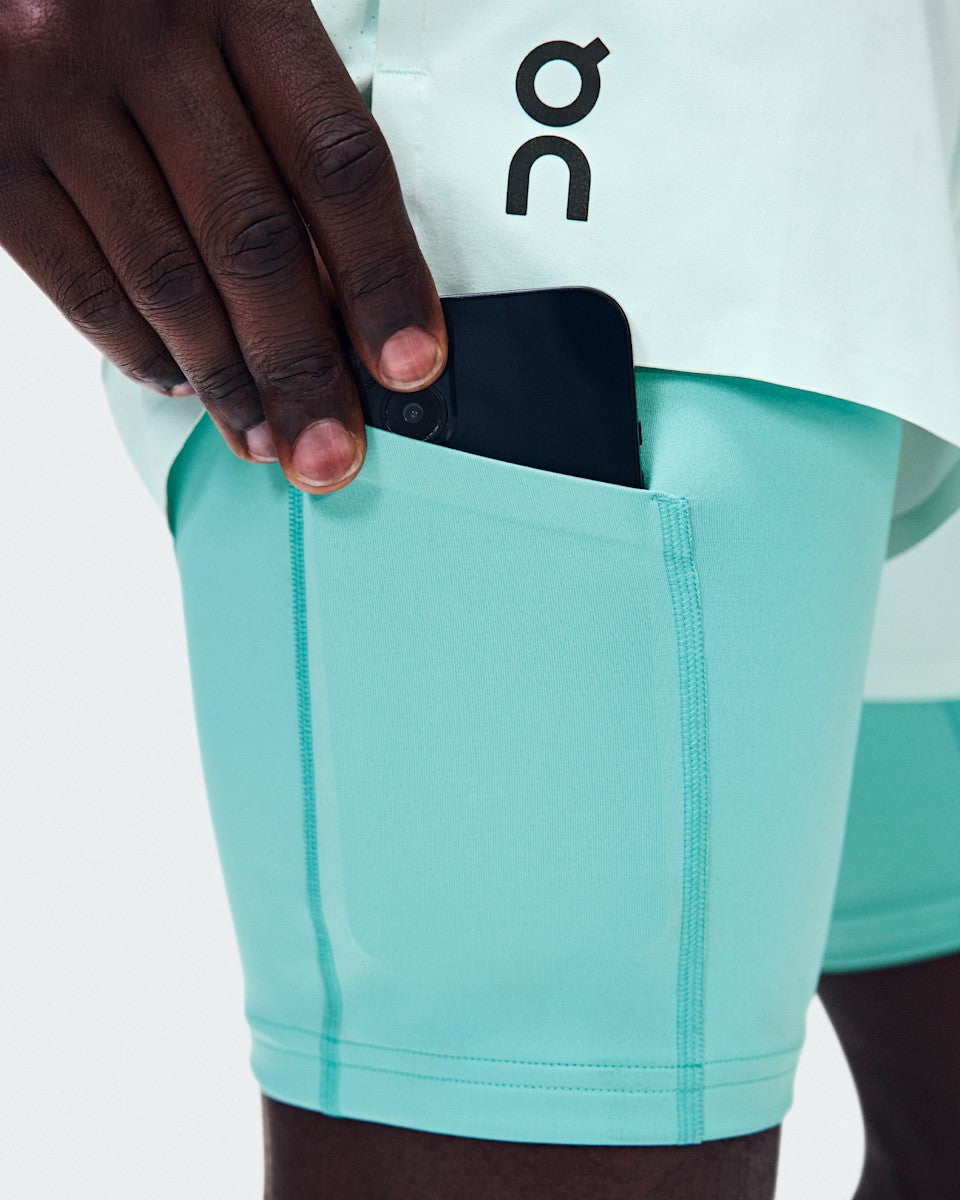 On United States Deals | Men's 5" Performance 2/1 Shorts - Flurry/Aquamarine