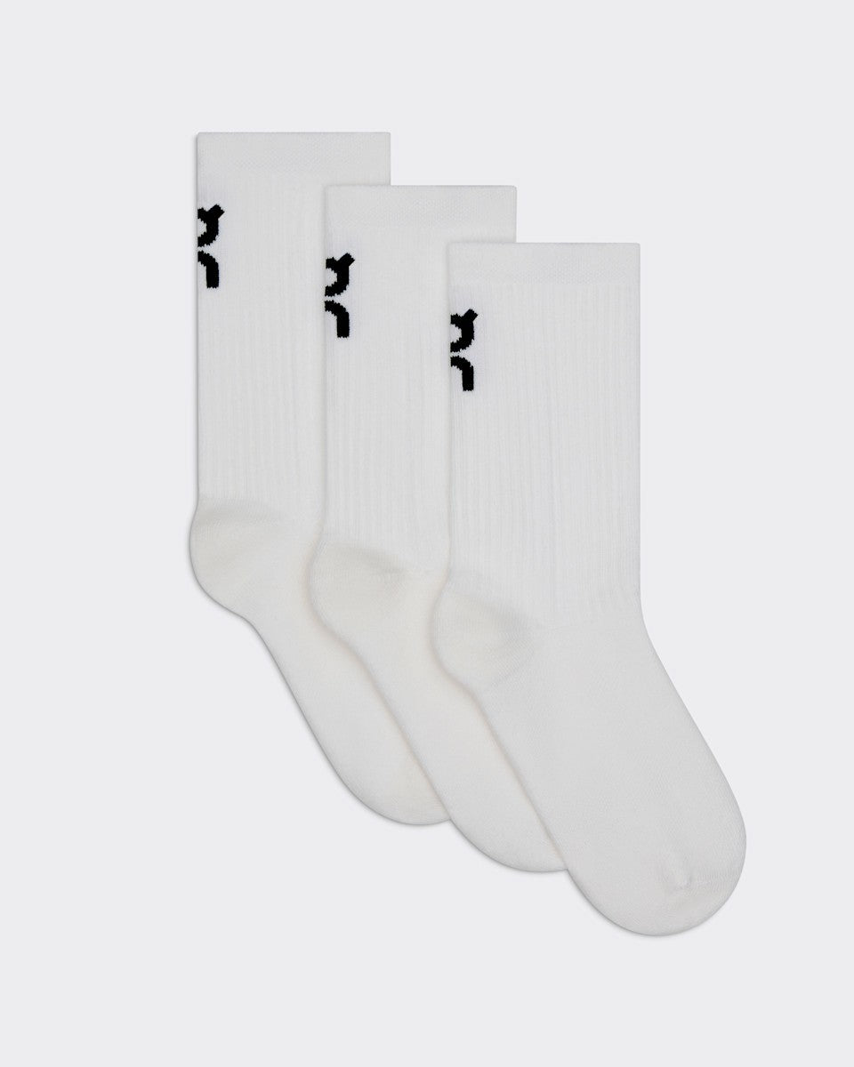 On United States Recommended | Logo Sock High 3P Kids for Kids - White